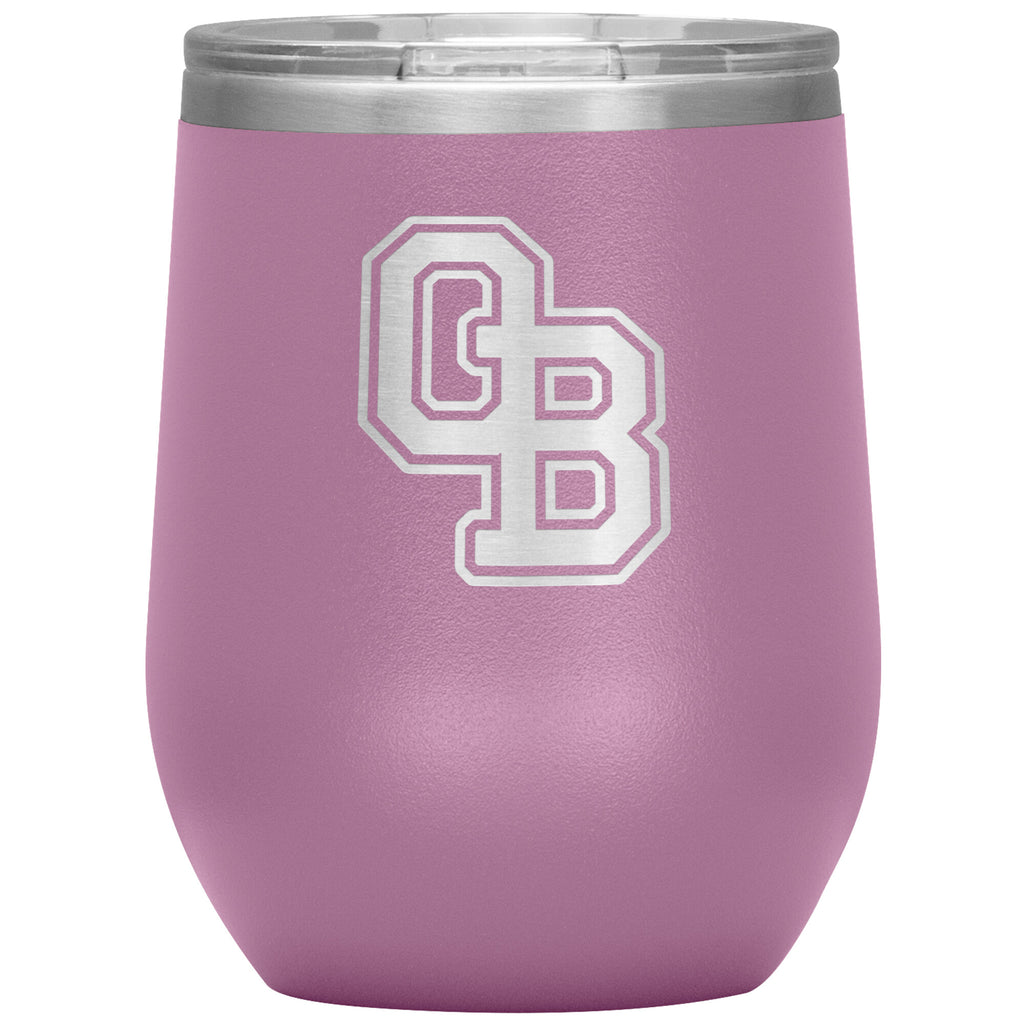Ormond Beach Golden Spikes-12oz Wine Insulated Tumbler