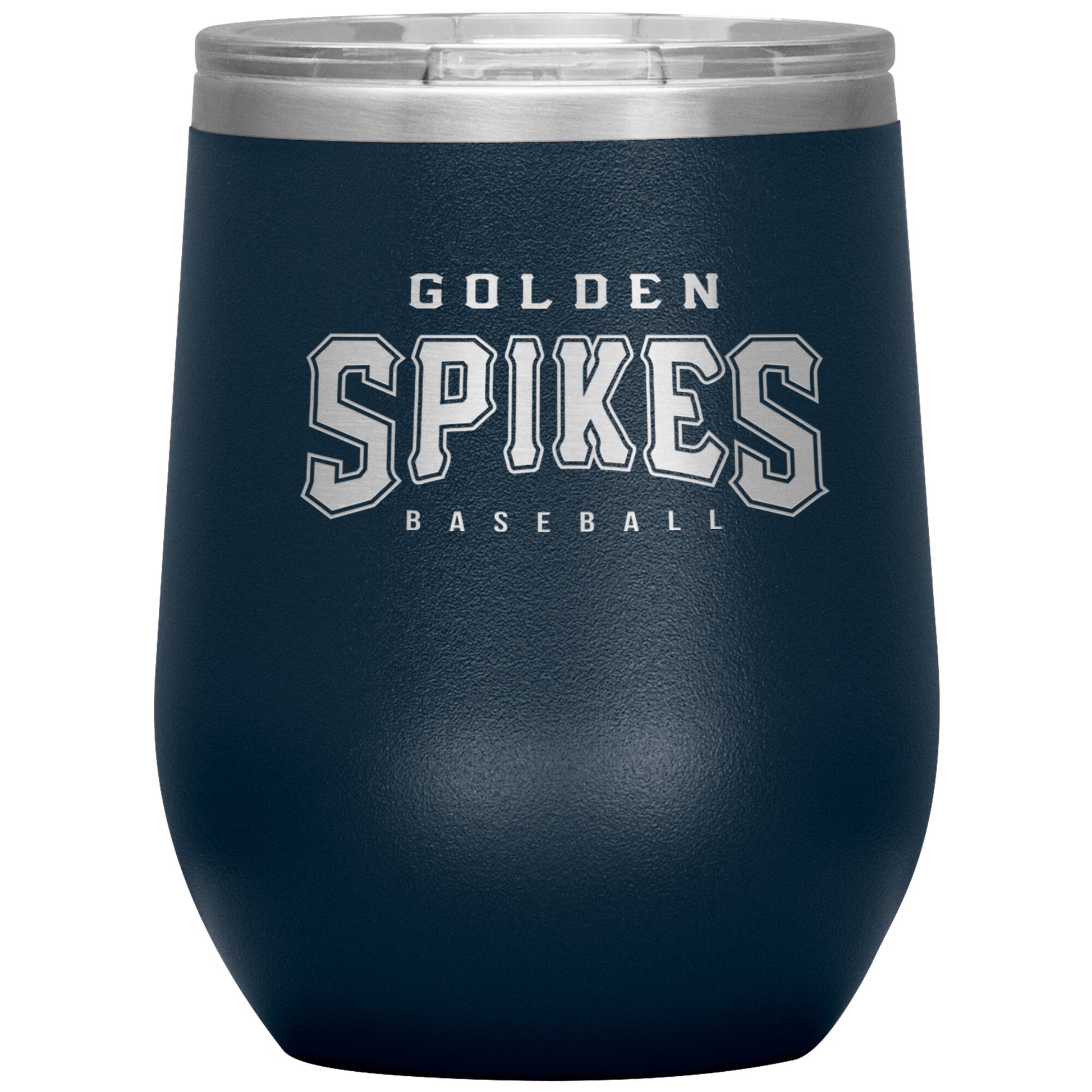 Ormond Beach Golden Spikes-12oz Wine Insulated Tumbler
