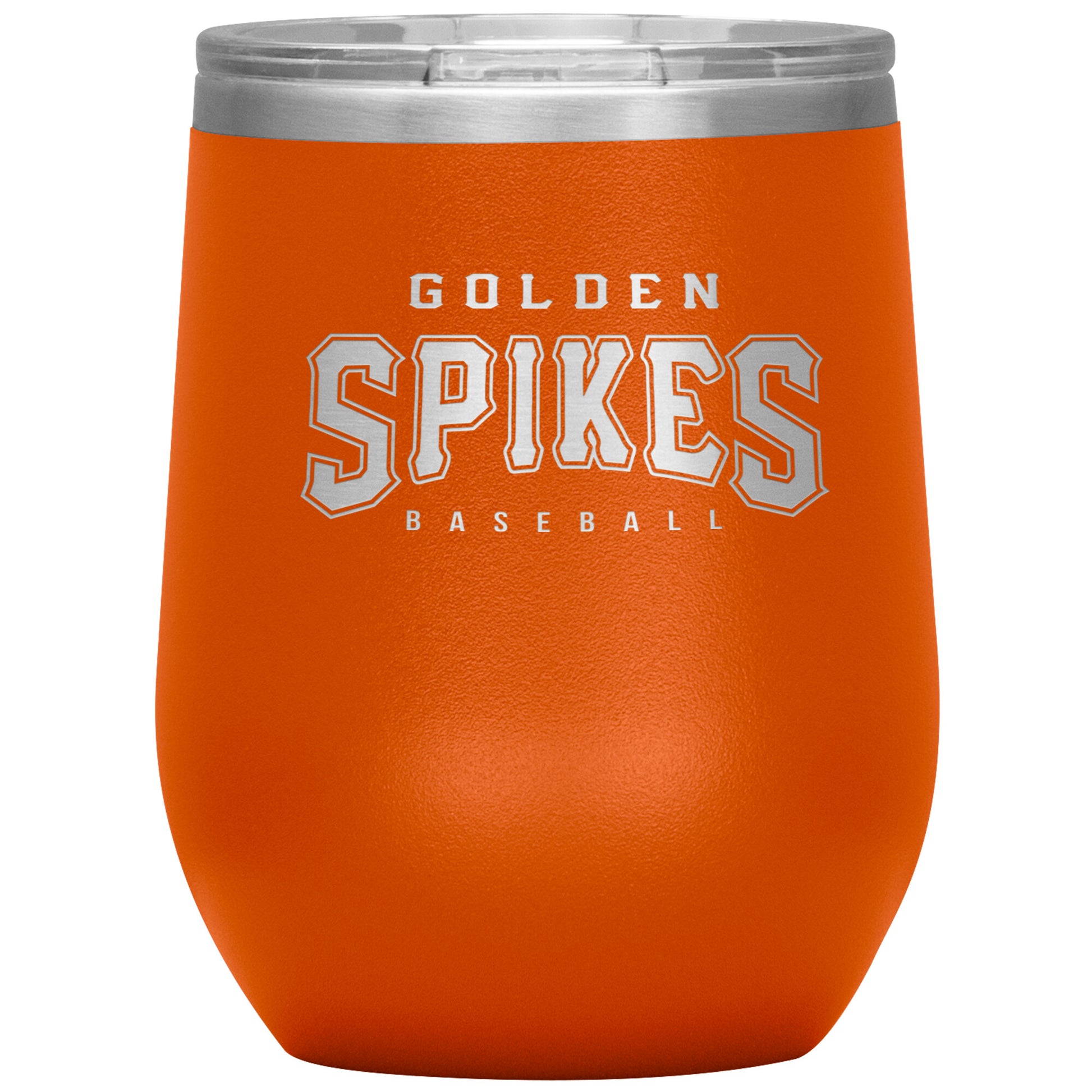 Ormond Beach Golden Spikes-12oz Wine Insulated Tumbler