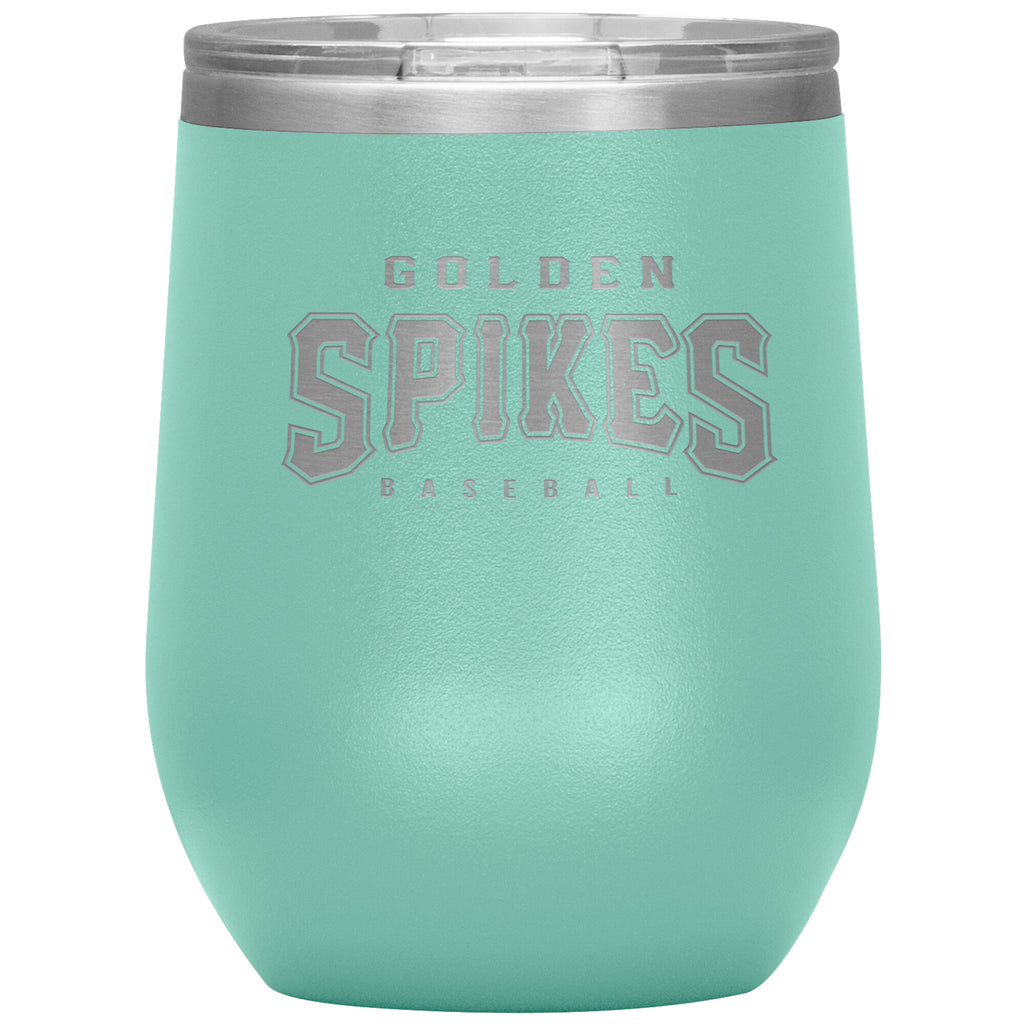 Ormond Beach Golden Spikes-12oz Wine Insulated Tumbler