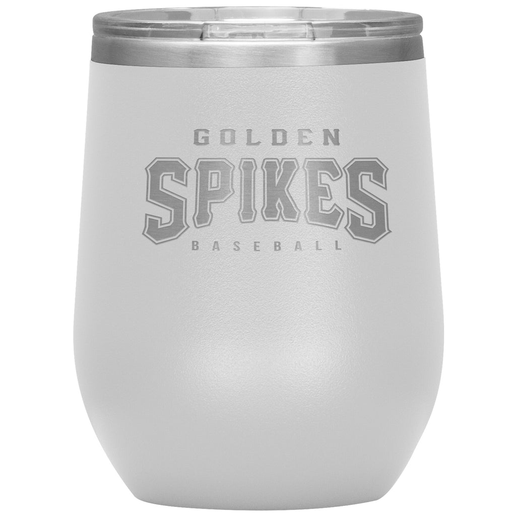 Ormond Beach Golden Spikes-12oz Wine Insulated Tumbler