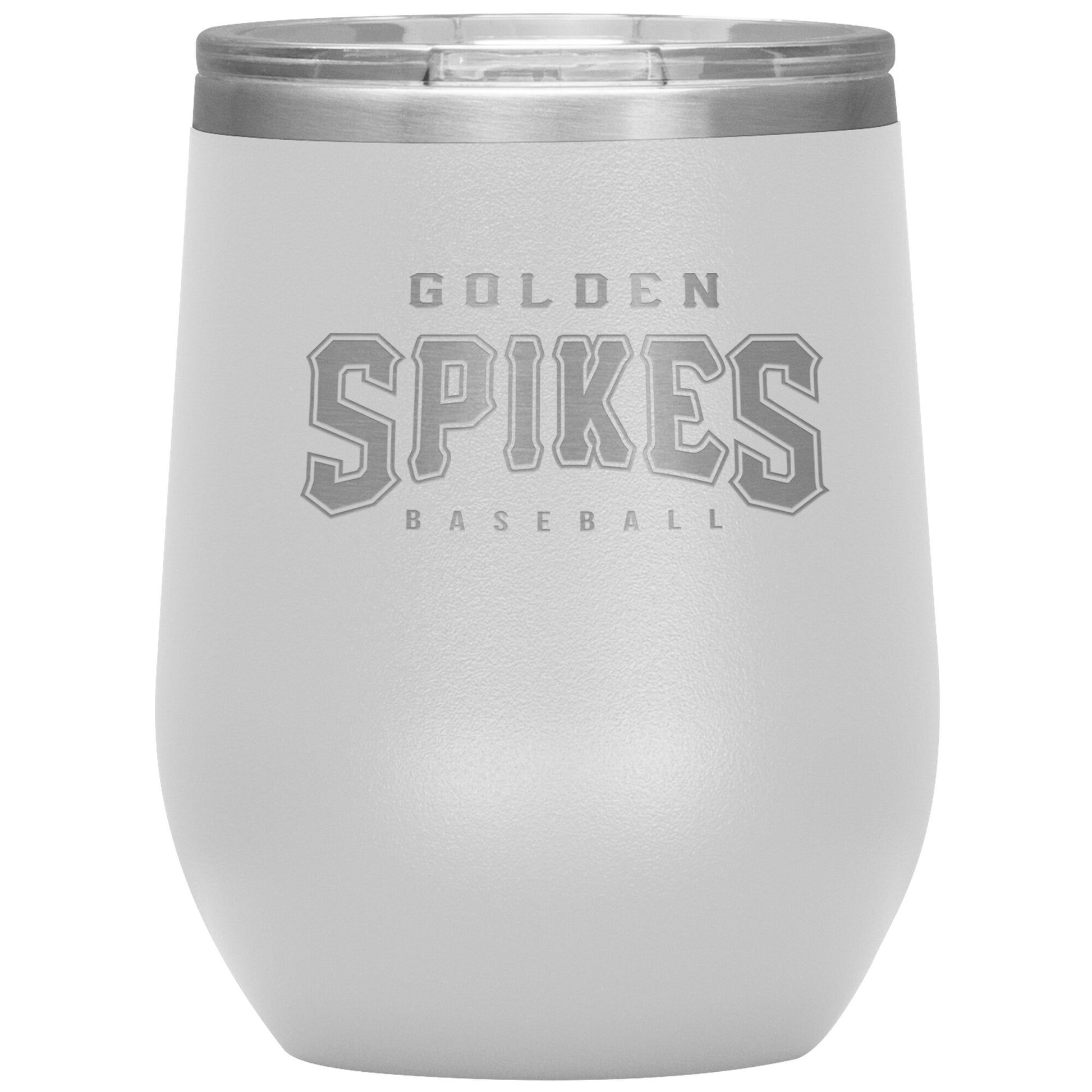 Ormond Beach Golden Spikes-12oz Wine Insulated Tumbler