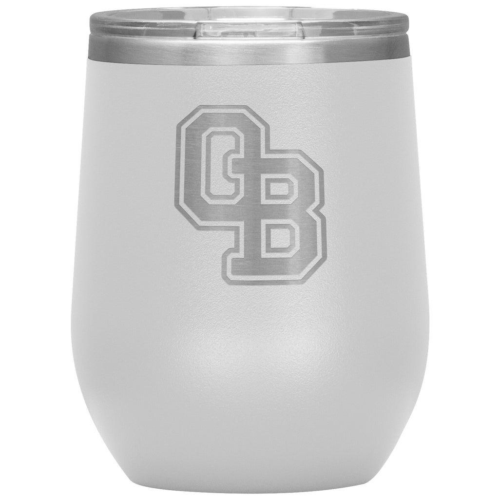 Ormond Beach Golden Spikes-12oz Wine Insulated Tumbler