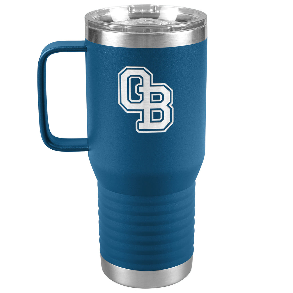 Ormond Beach Golden Spikes-20oz Travel Tumbler