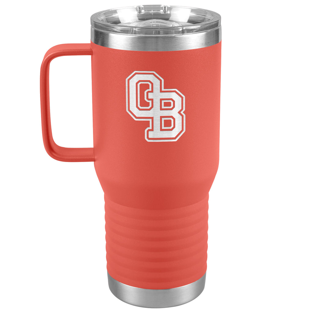 Ormond Beach Golden Spikes-20oz Travel Tumbler