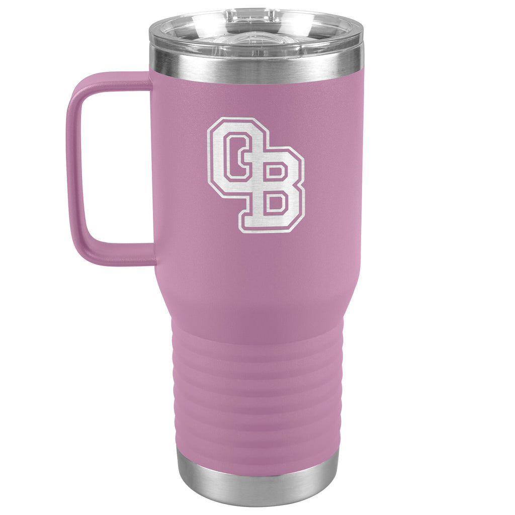 Ormond Beach Golden Spikes-20oz Travel Tumbler