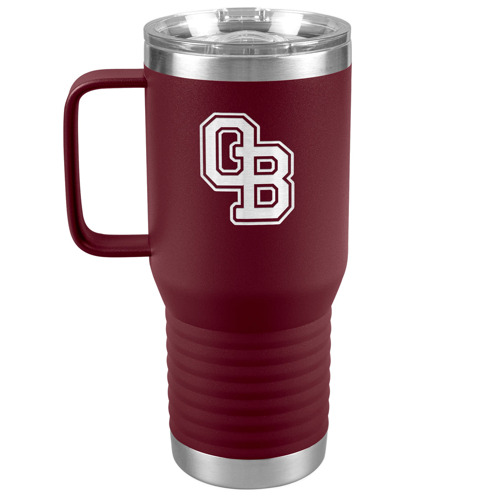 Ormond Beach Golden Spikes-20oz Travel Tumbler