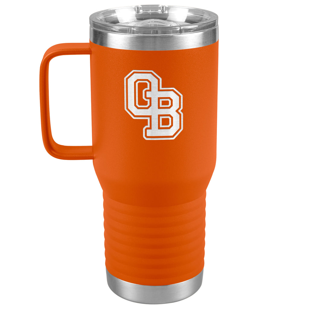 Ormond Beach Golden Spikes-20oz Travel Tumbler