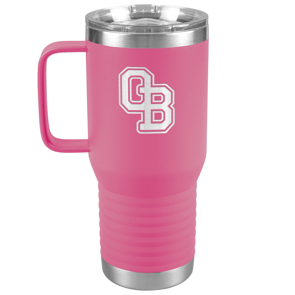 Ormond Beach Golden Spikes-20oz Travel Tumbler