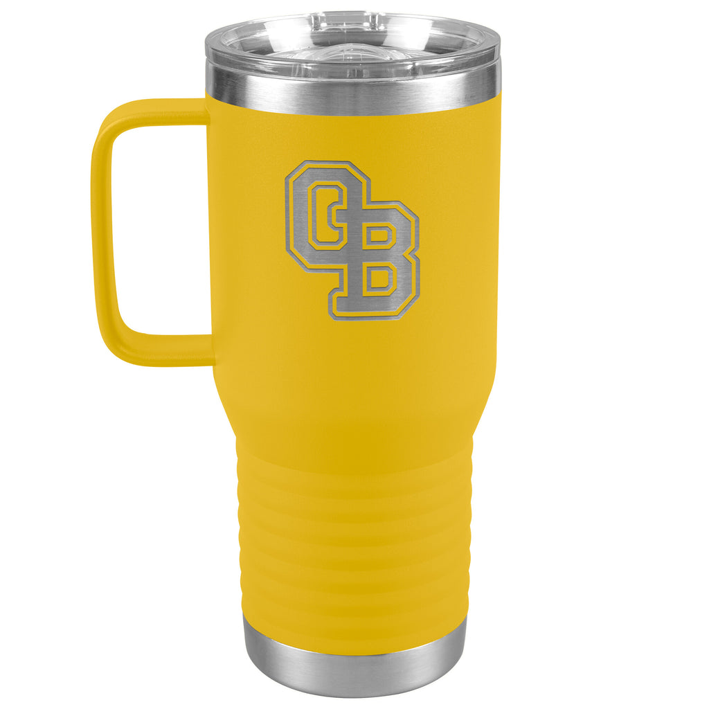 Ormond Beach Golden Spikes-20oz Travel Tumbler