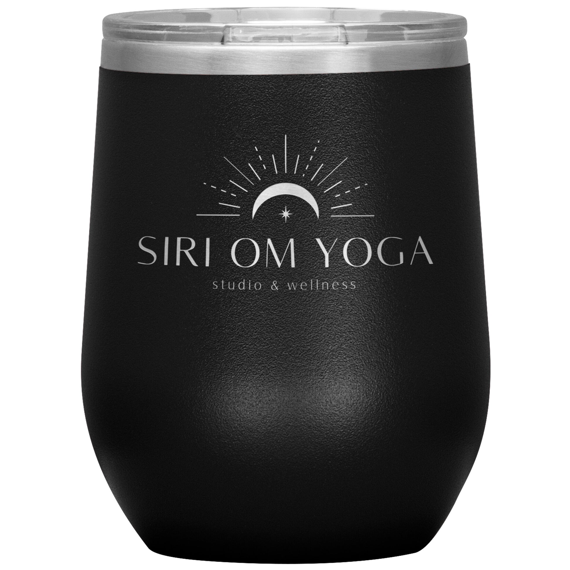 Siri Om Yoga-12oz Wine Insulated Tumbler