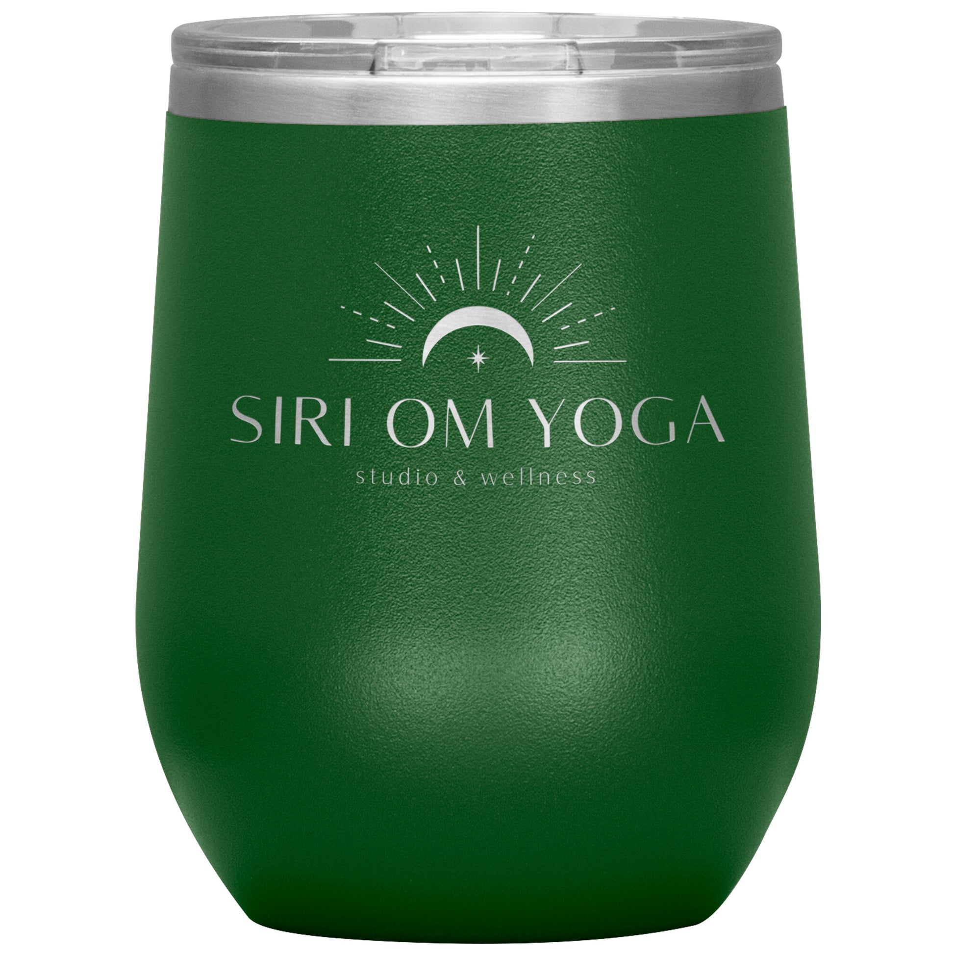 Siri Om Yoga-12oz Wine Insulated Tumbler