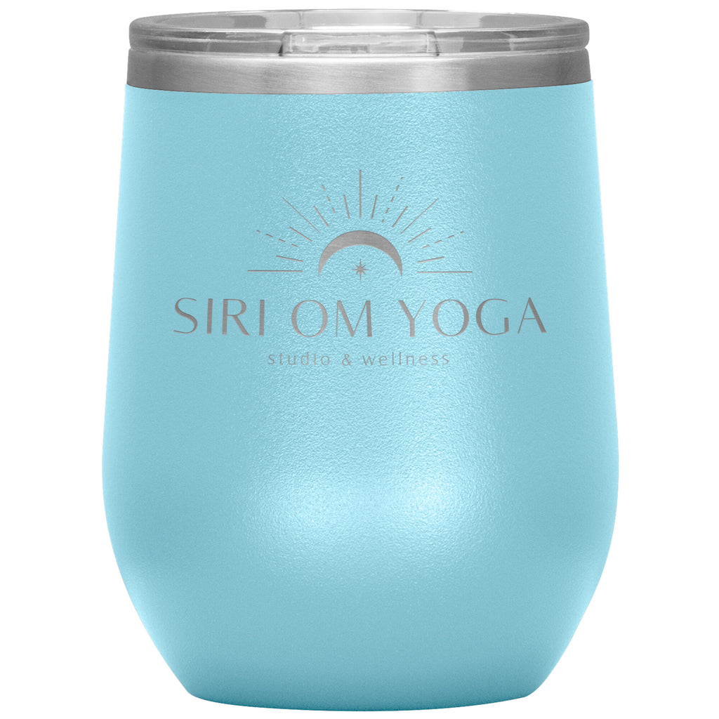 Siri Om Yoga-12oz Wine Insulated Tumbler