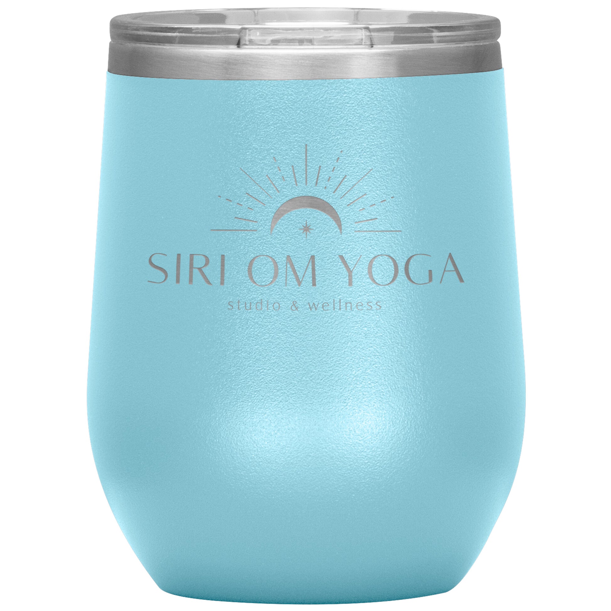Siri Om Yoga-12oz Wine Insulated Tumbler