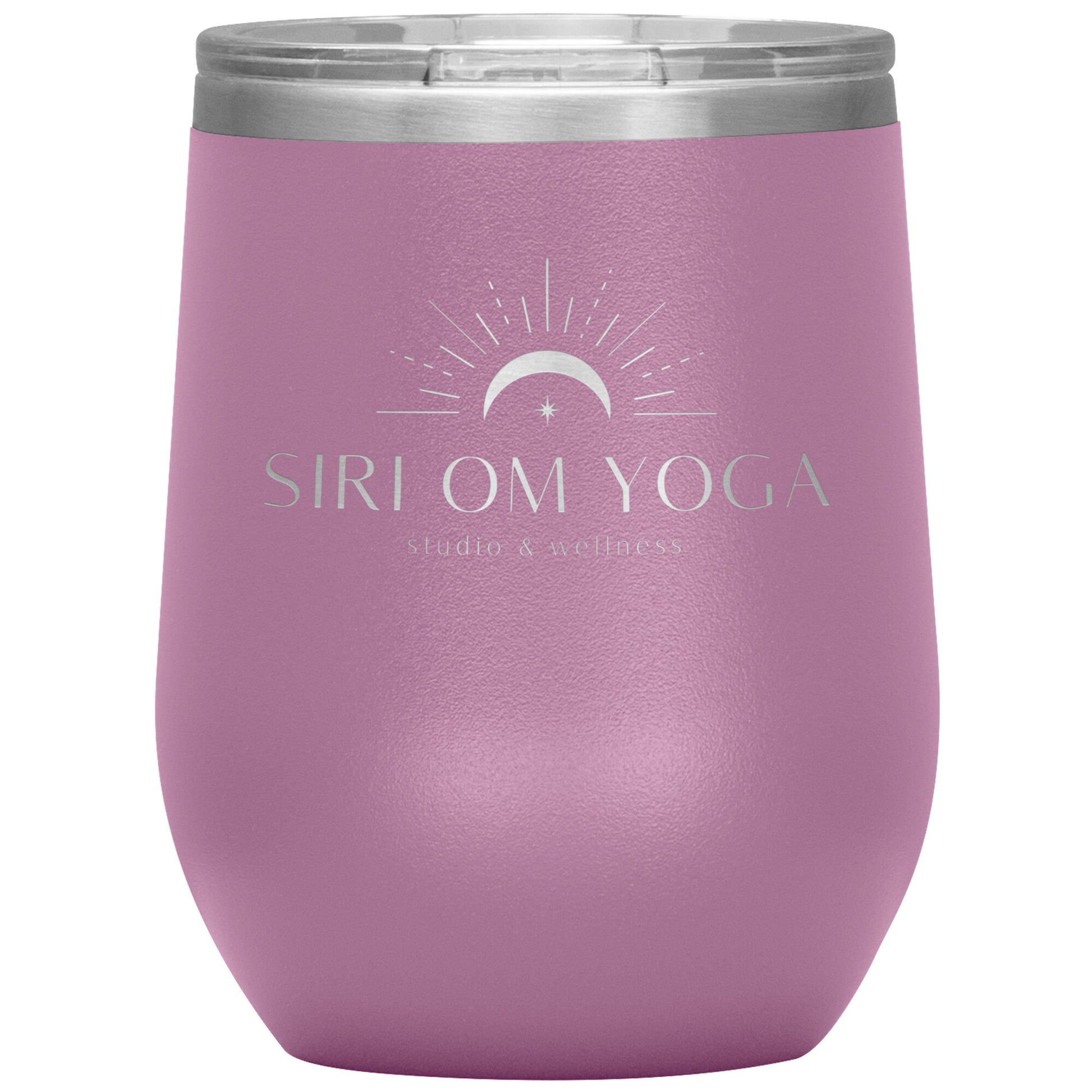 Siri Om Yoga-12oz Wine Insulated Tumbler