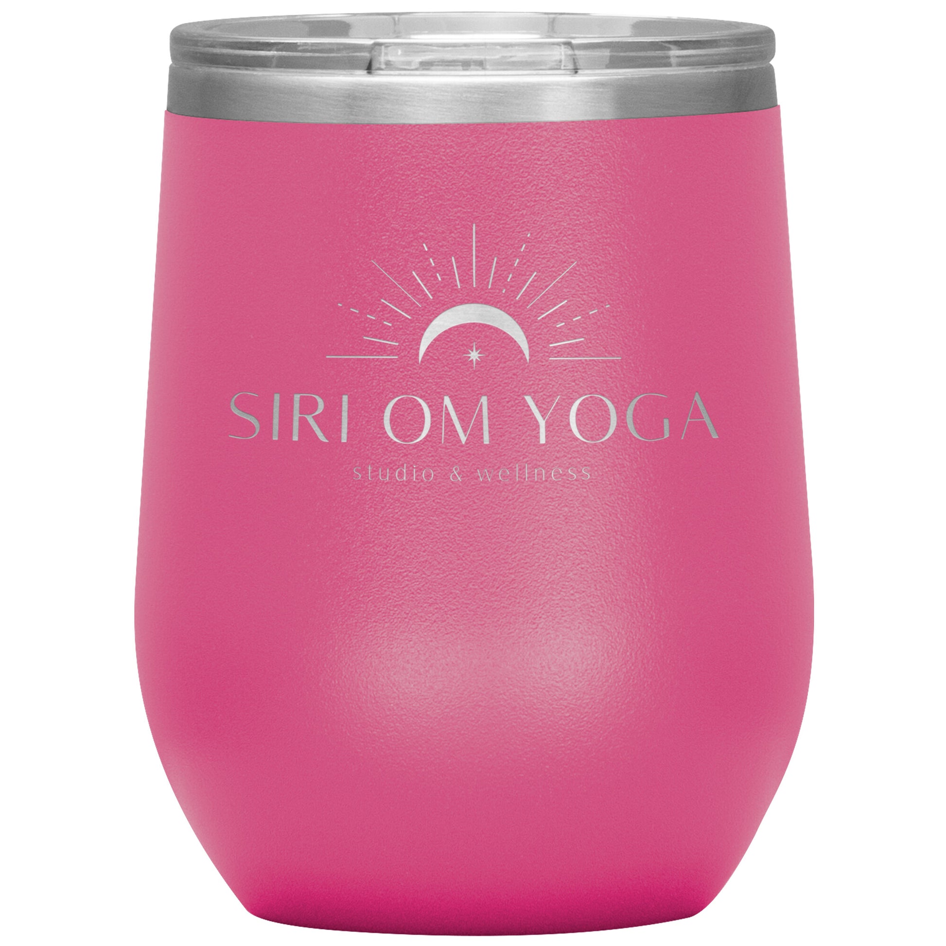Siri Om Yoga-12oz Wine Insulated Tumbler