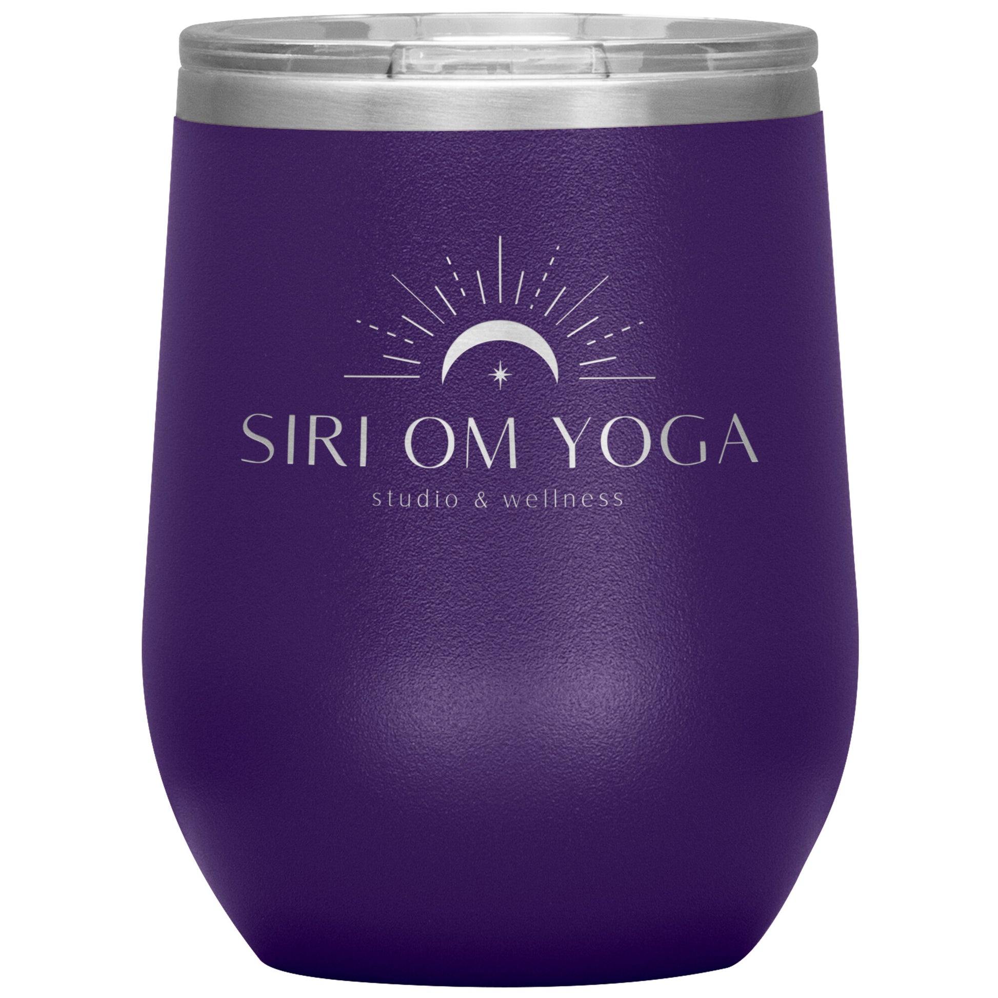 Siri Om Yoga-12oz Wine Insulated Tumbler