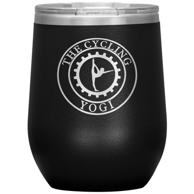 The Cycling Yogi-12oz Wine Insulated Tumbler