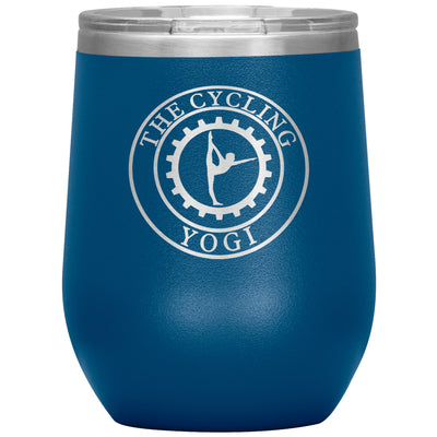 The Cycling Yogi-12oz Wine Insulated Tumbler