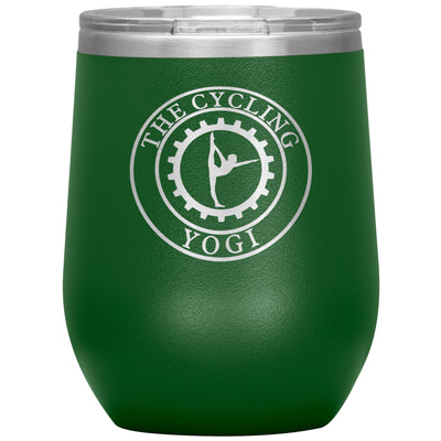 The Cycling Yogi-12oz Wine Insulated Tumbler