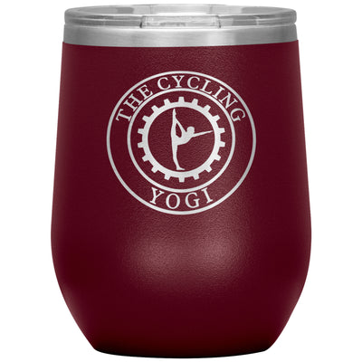 The Cycling Yogi-12oz Wine Insulated Tumbler