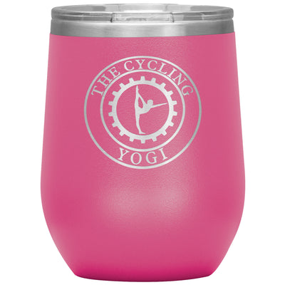 The Cycling Yogi-12oz Wine Insulated Tumbler