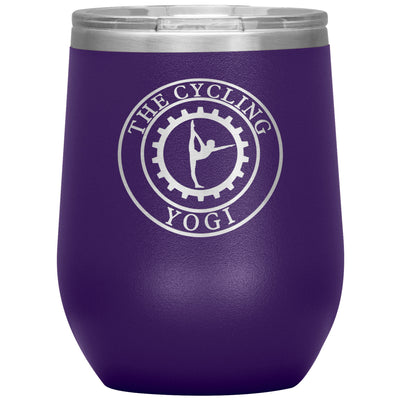 The Cycling Yogi-12oz Wine Insulated Tumbler