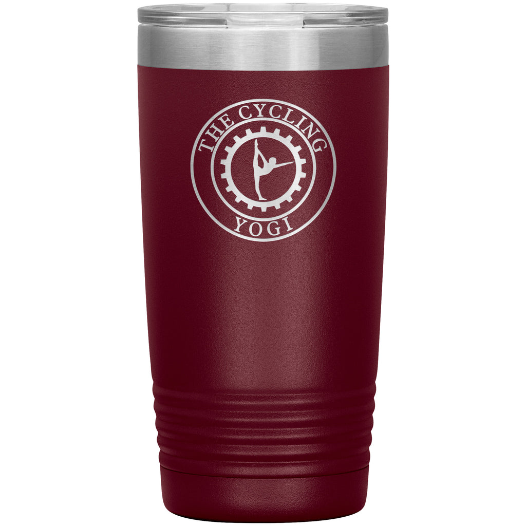 The Cycling Yogi-20oz Insulated Tumbler