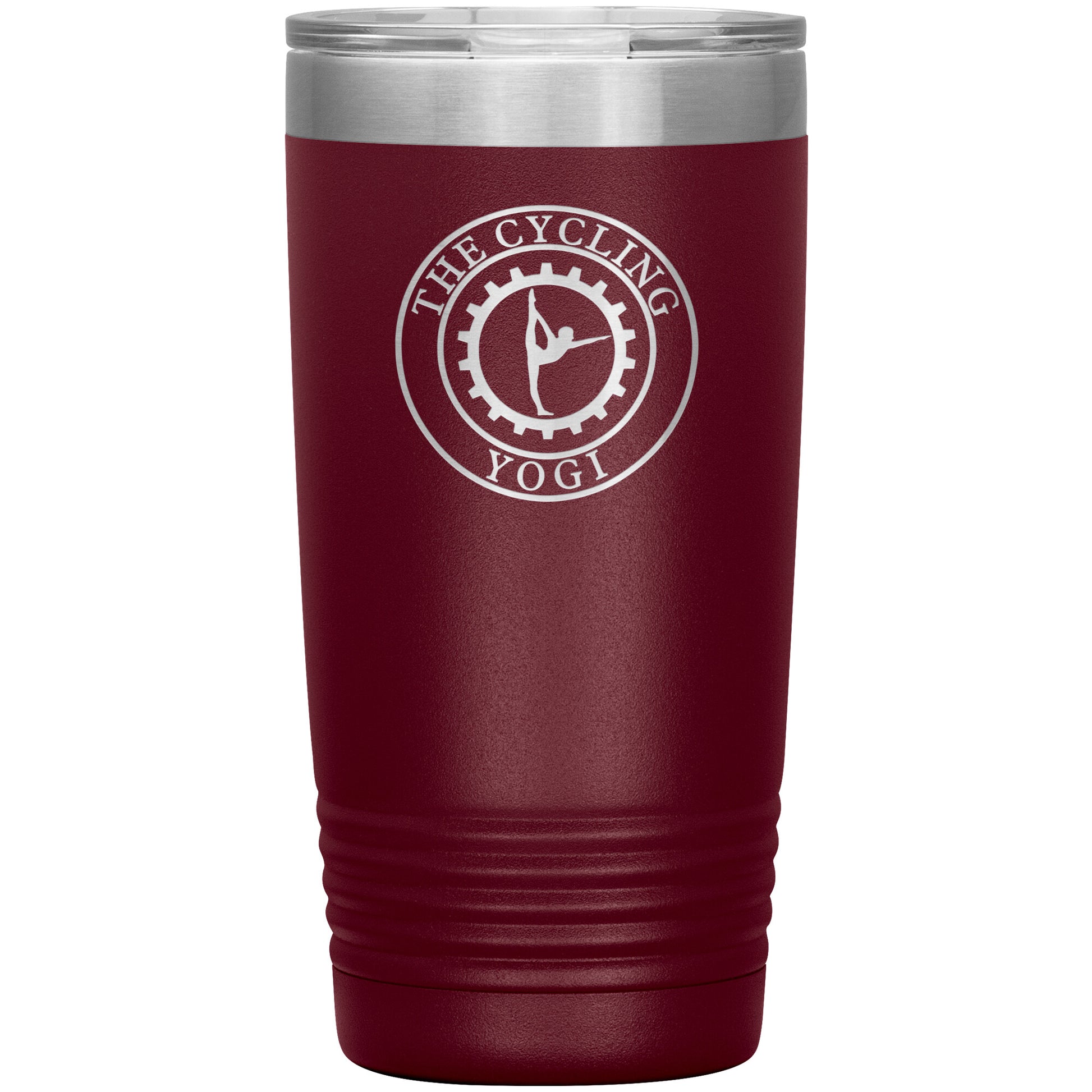 The Cycling Yogi-20oz Insulated Tumbler