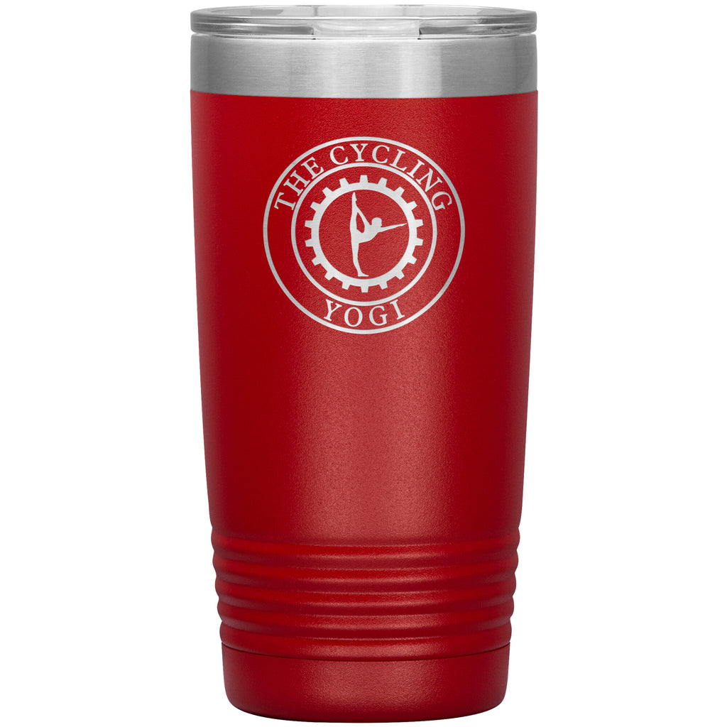 The Cycling Yogi-20oz Insulated Tumbler