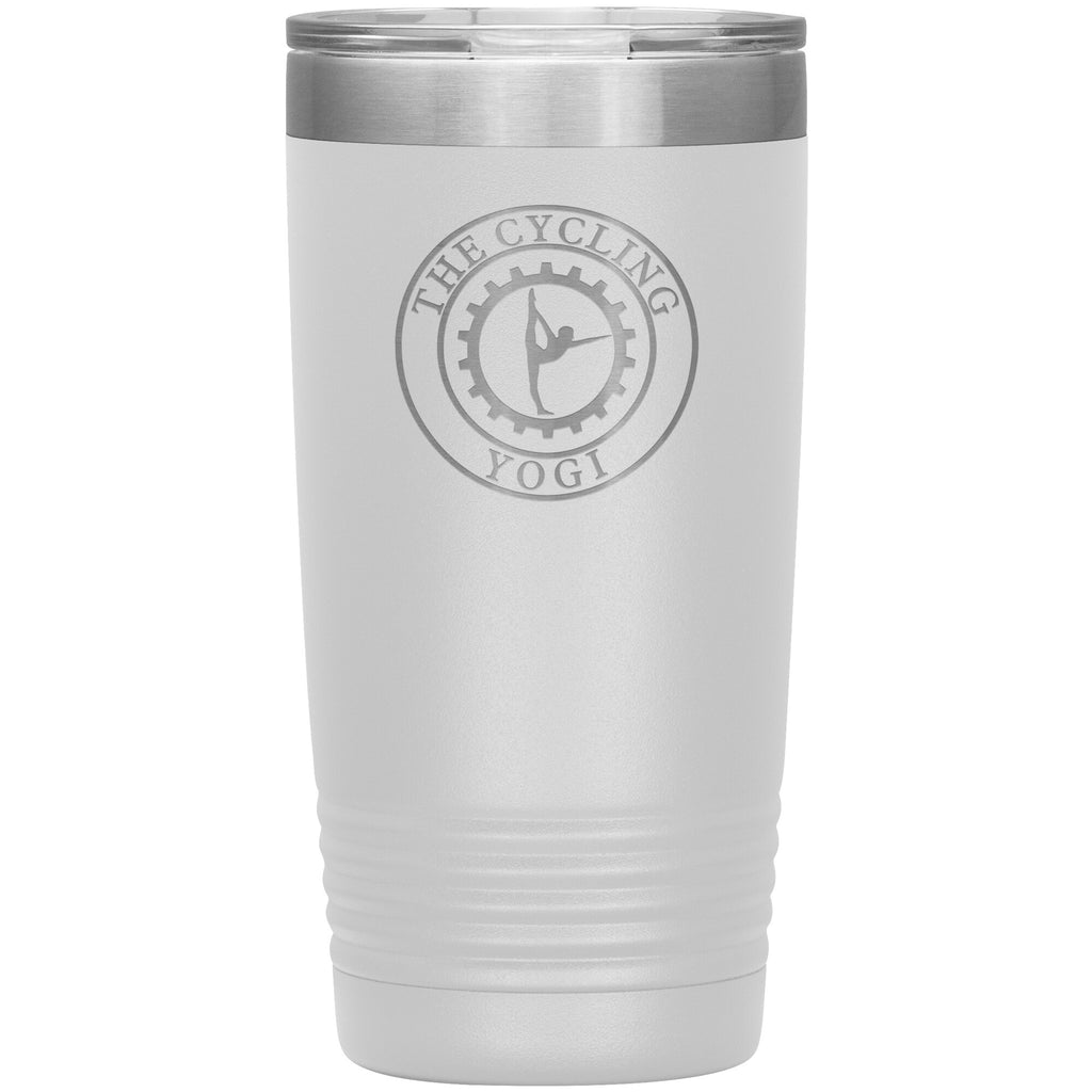 The Cycling Yogi-20oz Insulated Tumbler