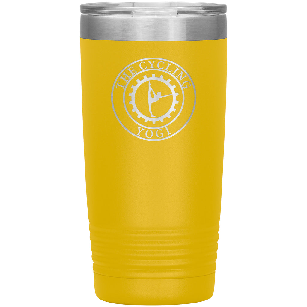The Cycling Yogi-20oz Insulated Tumbler