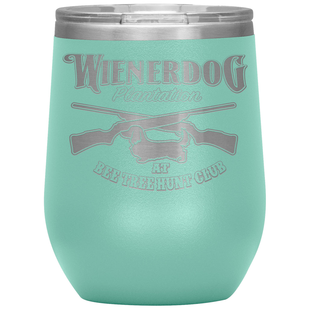Wienerdog Plantation-12oz Insulated Wine Tumbler