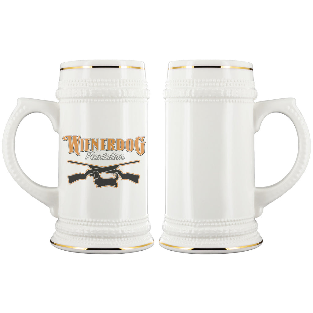 Wienerdog Plantation-22oz Beer Stein