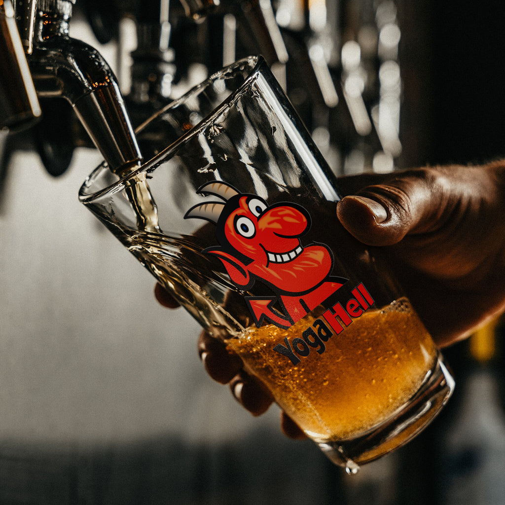 Yoga Hell-Pint Glass