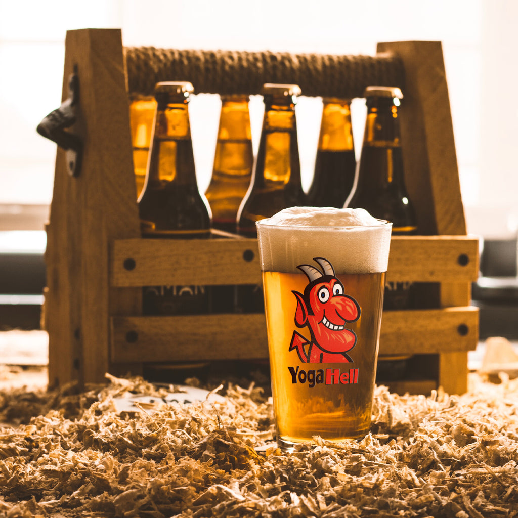Yoga Hell-Pint Glass
