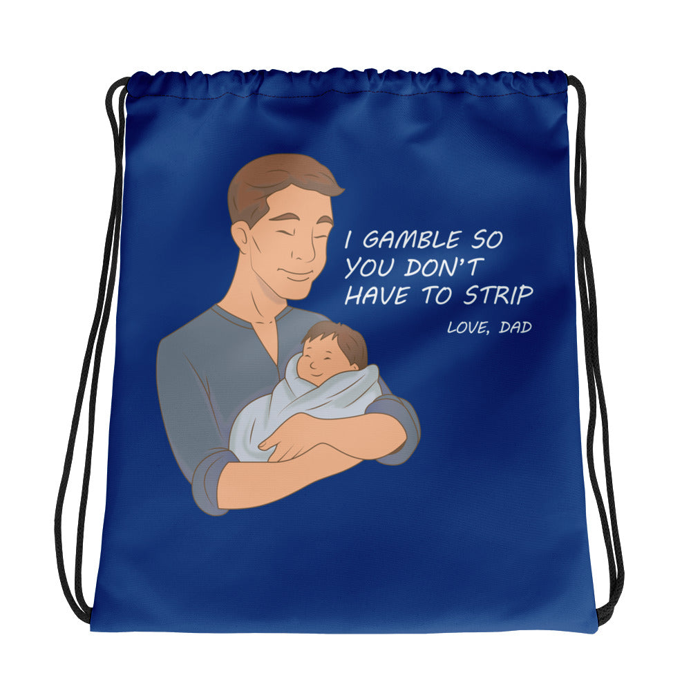 I Gamble-Drawstring bag