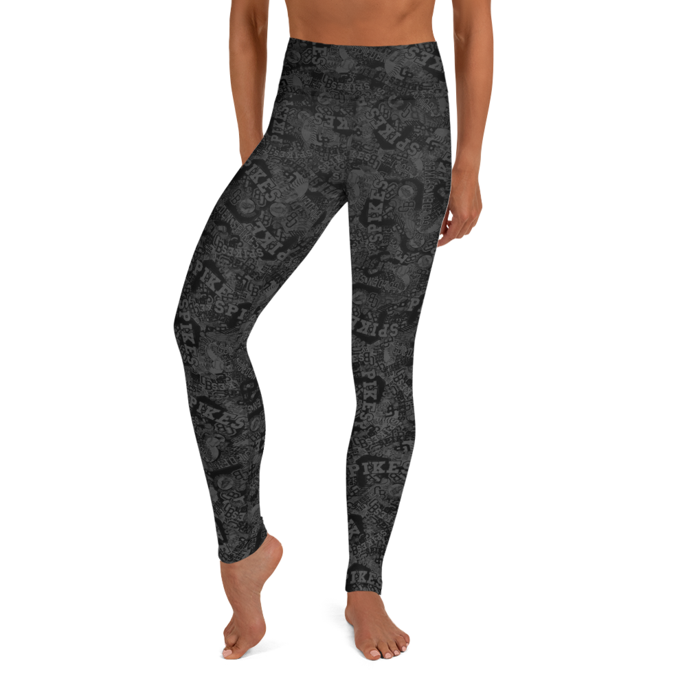 Spikes-Yoga Leggings GRY1