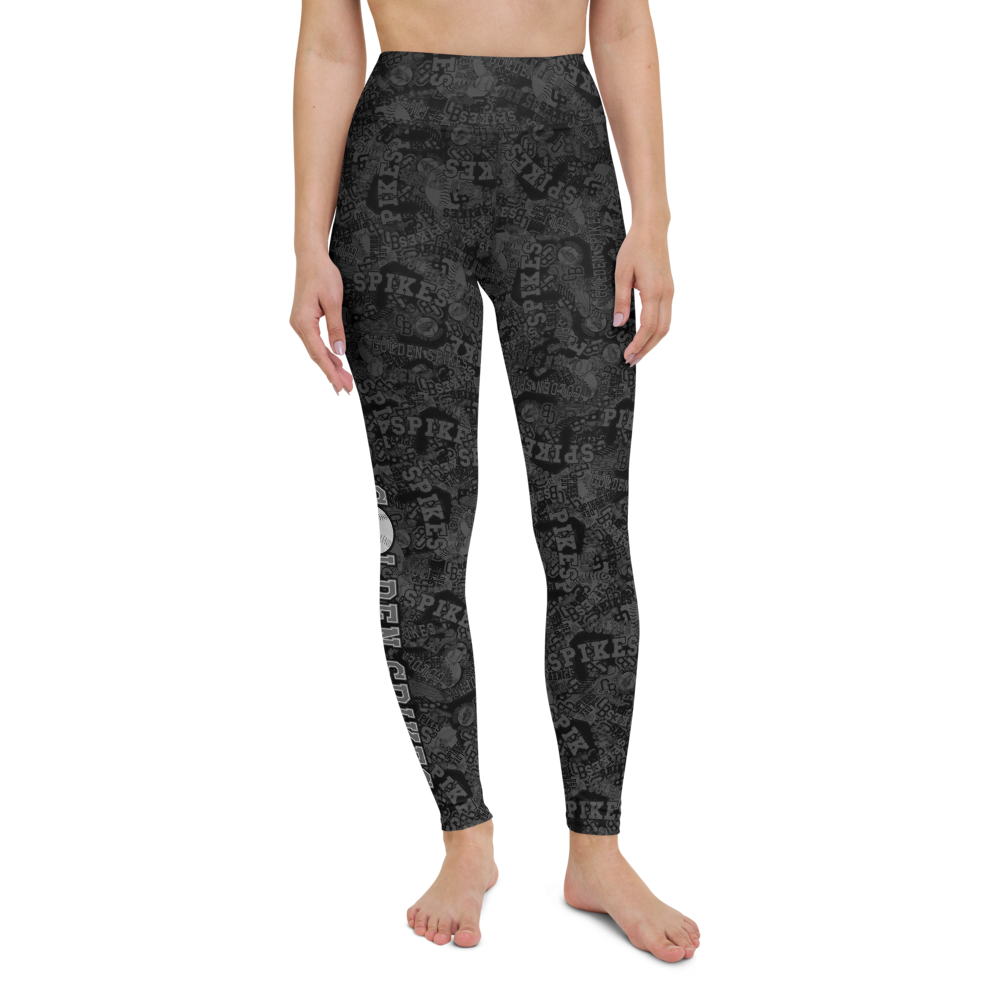 Spikes-Yoga Leggings GRY1