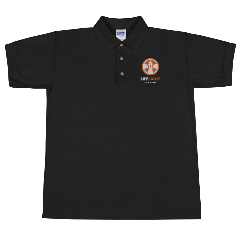 Life Light-Embroidered Polo Shirt