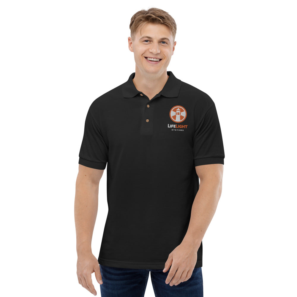 Life Light-Embroidered Polo Shirt