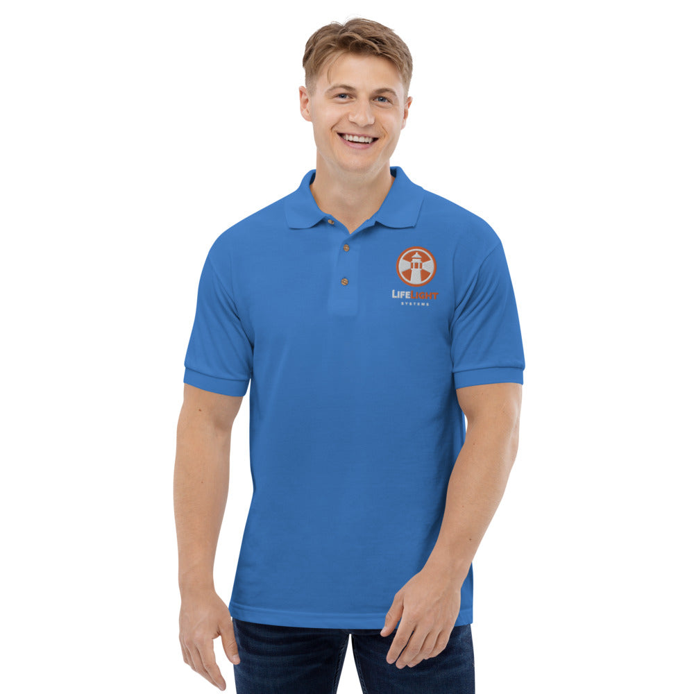 Life Light-Embroidered Polo Shirt