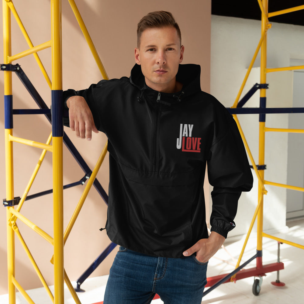Jay Love-Embroidered Champion Packable Jacket