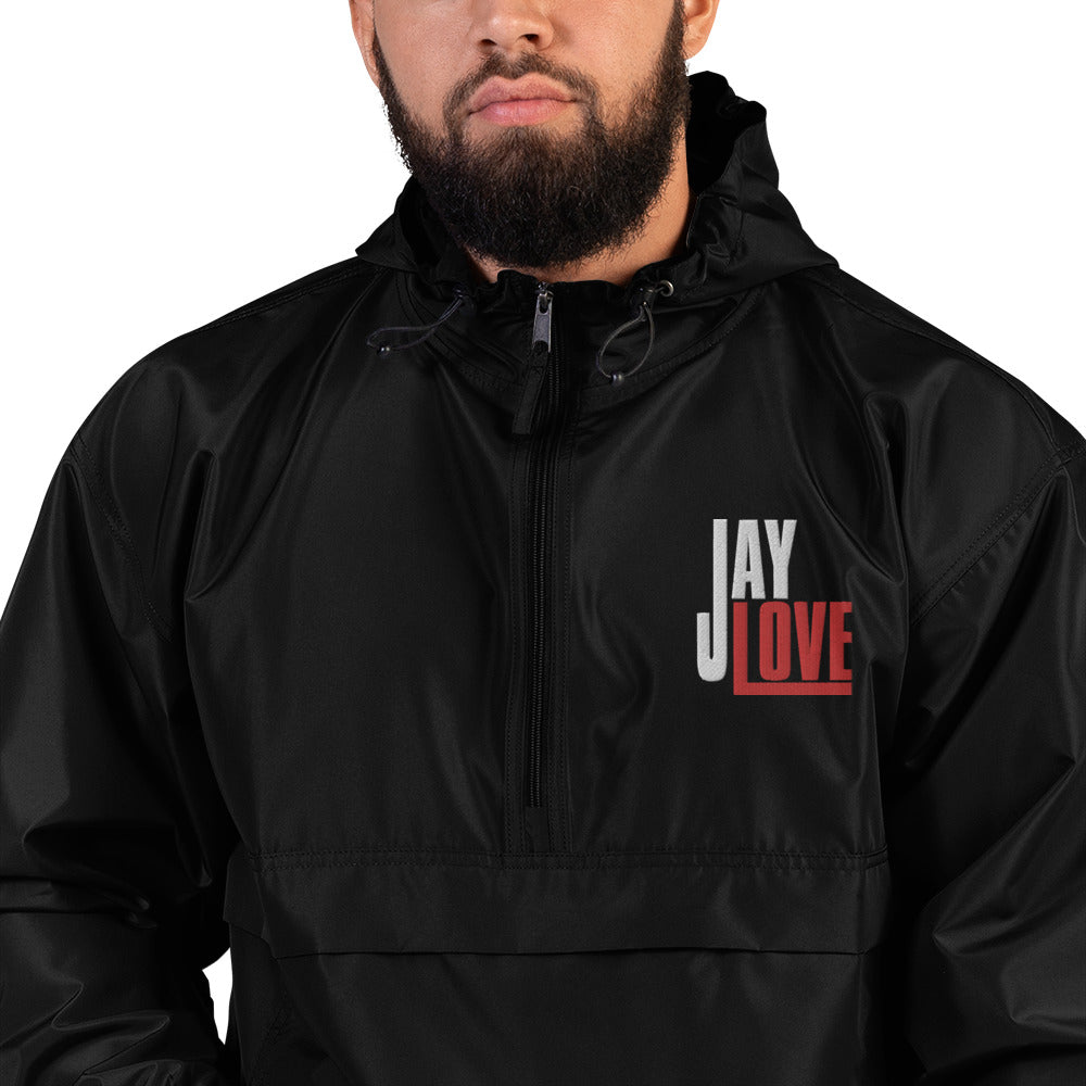 Jay Love-Embroidered Champion Packable Jacket