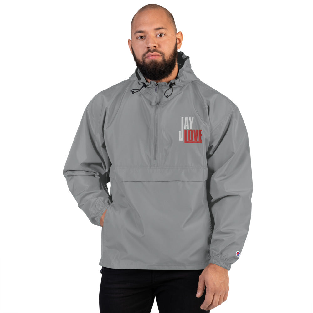 Jay Love-Embroidered Champion Packable Jacket