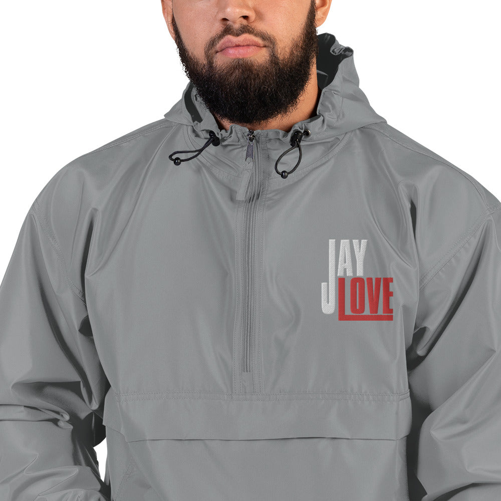 Jay Love-Embroidered Champion Packable Jacket