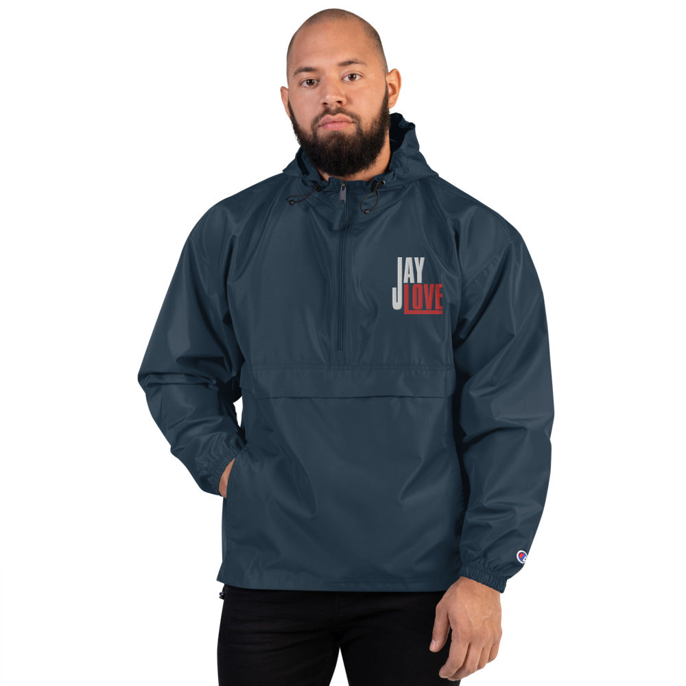 Jay Love-Embroidered Champion Packable Jacket