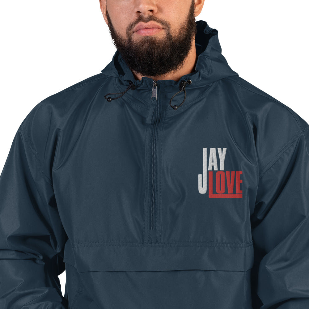 Jay Love-Embroidered Champion Packable Jacket