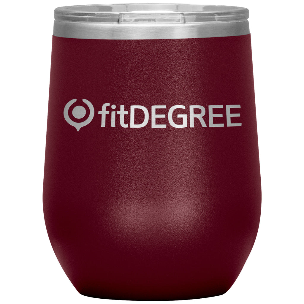 fitDegree-12oz Wine Insulated Tumbler