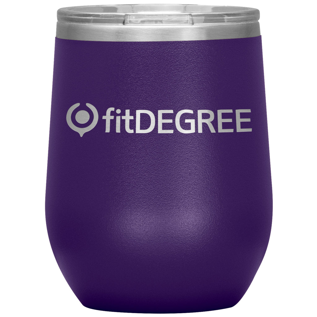 fitDegree-12oz Wine Insulated Tumbler